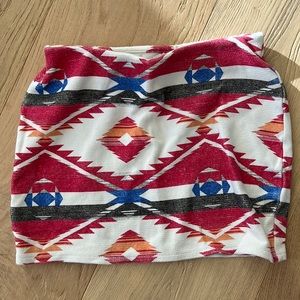 Zara Aztec mini skirt